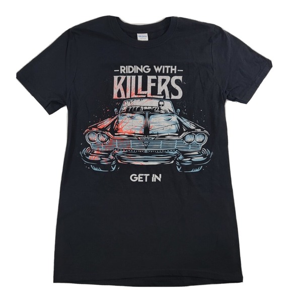 Gildan Other - Riding with Killers "Get in" Retro Style Black T Shirt New Official Band Merch